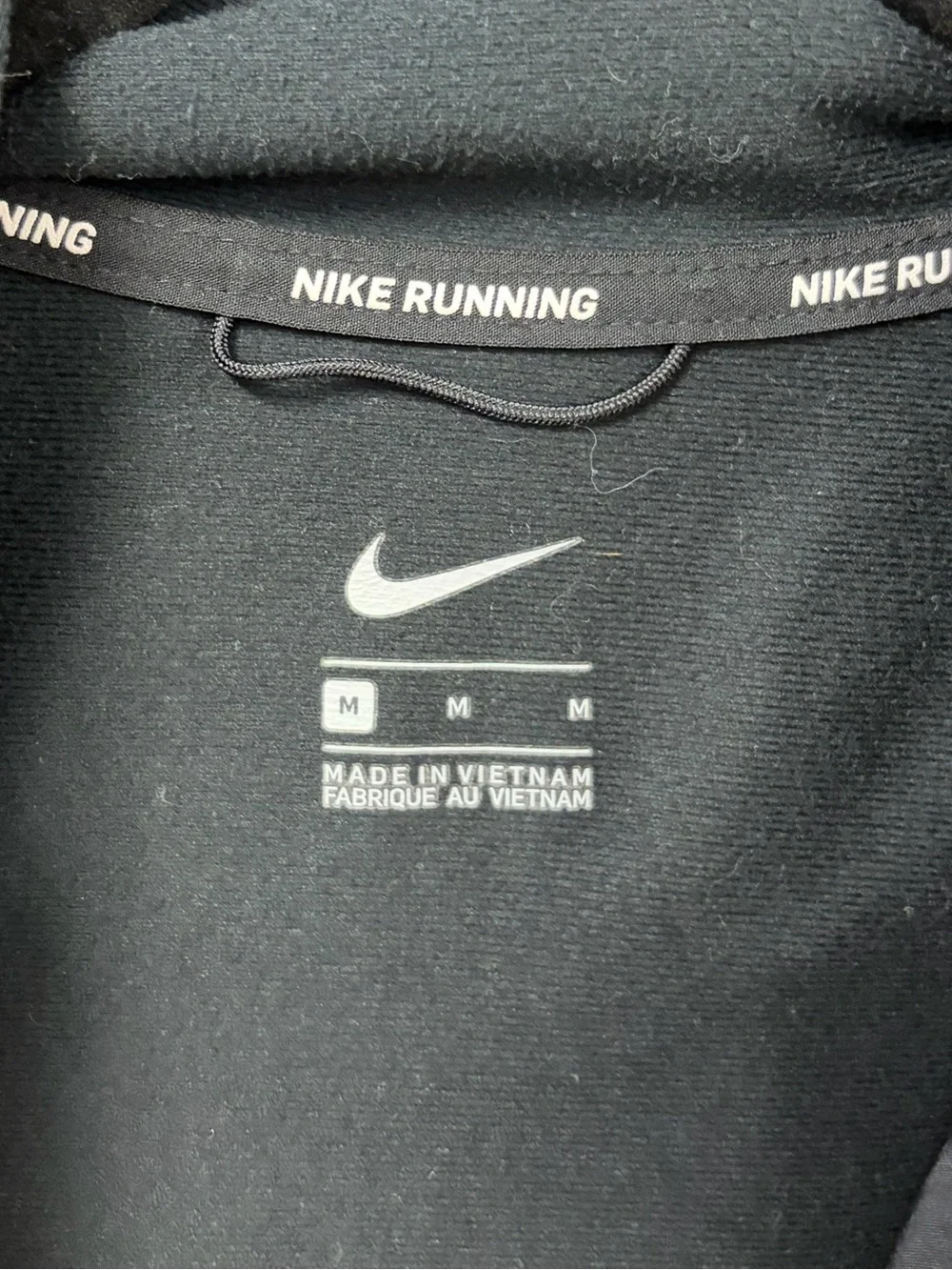 Nike Essential Filled Lightweight Running Athletic Jacket Black Size Medium